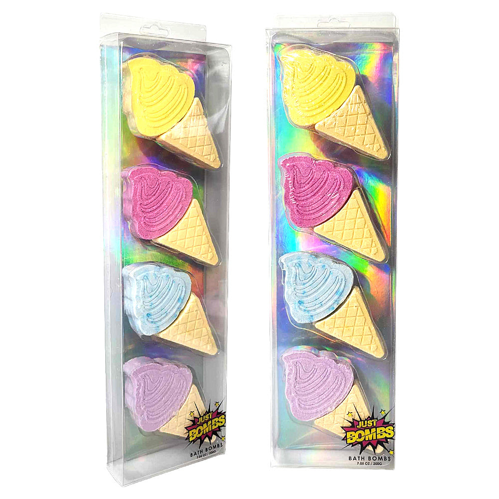 Ice Cream Bath Bomb 4 Pack - Candy Kult - Candy Cult - Candy Kult Land - Wishbone - Boo Kitty - Panku - Frosti - Toxic Kitten - Hex-Heart - Cult Candy - Cake High Heels - [product_vendor}
