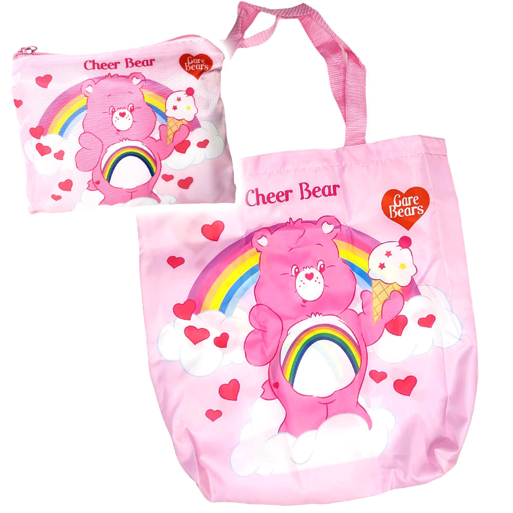 Care Bears Cheer Bear Hearts Shopping Tote In Carry Bag - Candy Kult - Candy Cult - Candy Kult Land - Wishbone - Boo Kitty - Panku - Frosti - Toxic Kitten - Hex-Heart - Cult Candy - Cake High Heels - [product_vendor}