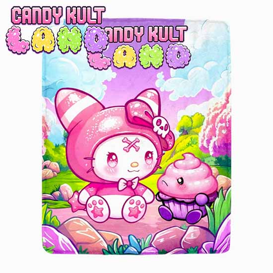 My Friend Frosti Candy Kult Land Micro Fleece Blanket - Candy Kult - Candy Cult - Candy Kult Land - Wishbone - Boo Kitty - Panku - Frosti - Toxic Kitten - Hex-Heart - Cult Candy - Cake High Heels - [product_vendor}