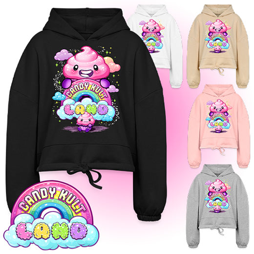 Frosti Candy Kult Land Logo Women’s Cropped Hoodie