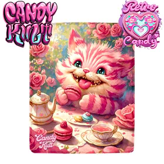 Rose Garden Tea Party Retro Candy Micro Fleece Blanket - Candy Kult - Candy Cult - Cult Candy - Cake High Heels - [product_vendor}