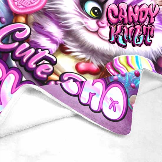 Cute But Psycho Cheshire Cat Candy Toons Micro Fleece Blanket - Candy Kult - Candy Cult - Candy Kult Land - Wishbone - Boo Kitty - Panku - Frosti - Toxic Kitten - Hex-Heart - Cult Candy - Cake High Heels - [product_vendor}