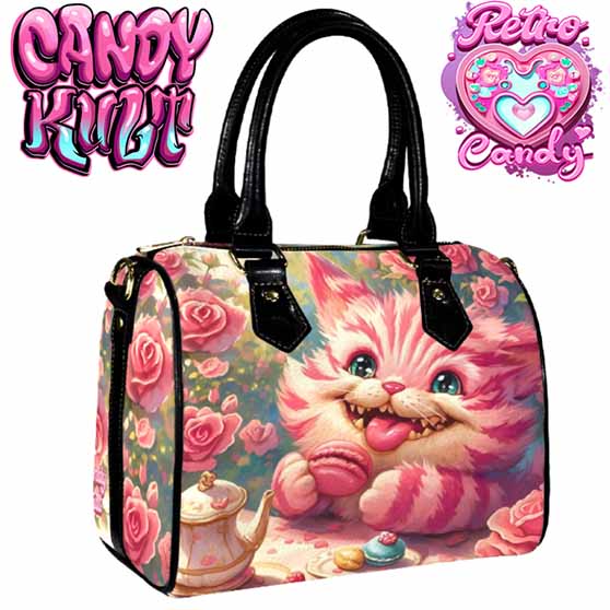 Rose Garden Tea Party Retro Candy Boston Crossbody Handbag - Candy Kult - Candy Cult - Cult Candy - Cake High Heels - [product_vendor}