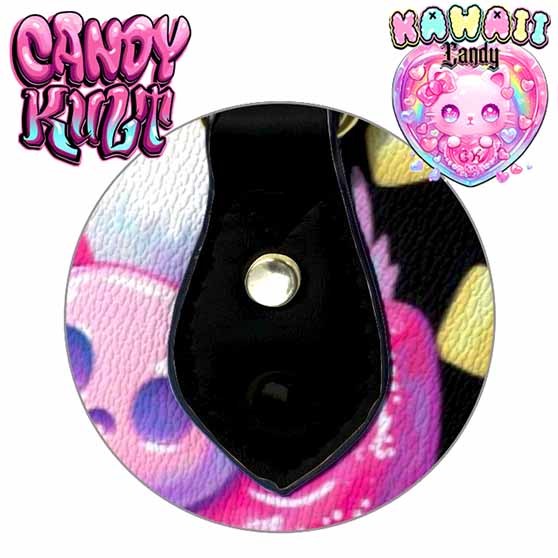 Pastel Purrfection Black Kawaii Candy PU Leather Crossbody Handbag - Candy Kult - Candy Cult - Cult Candy - Cake High Heels - [product_vendor}