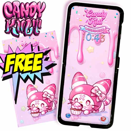 FREE Candy Kult Wishbone Cupcake Phone Wallpaper - Candy Kult - Candy Cult - Cult Candy - Cake High Heels - [product_vendor}