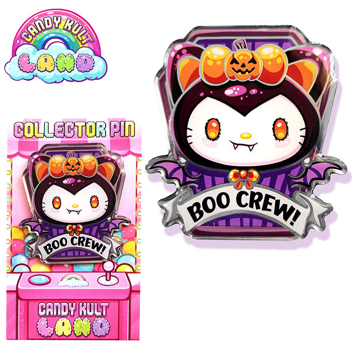 Boo Crew Boo Kitty Collector Pin - Candy Kult - Candy Cult - Candy Kult Land - Wishbone - Boo Kitty - Panku - Frosti - Toxic Kitten - Hex-Heart - Cult Candy - Cake High Heels - [product_vendor}