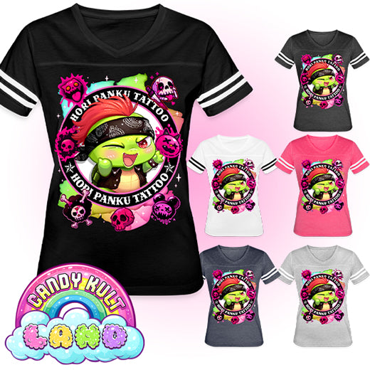 Hori Panku Tattoo Rainbow - Candy Kult Land Women’s Vintage Sport T-Shirt - Candy Kult - Candy Cult - Candy Kult Land - Wishbone - Boo Kitty - Panku - Frosti - Toxic Kitten - Hex-Heart - Cult Candy - Cake High Heels - [product_vendor}