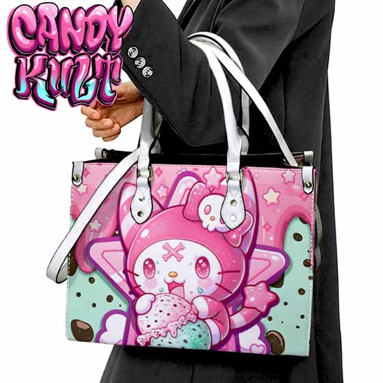 Wishbone Mint Ice Cream Kawaii Candy White PU Leather Crossbody Handbag - Candy Kult - Candy Cult - Cult Candy - Cake High Heels - [product_vendor}