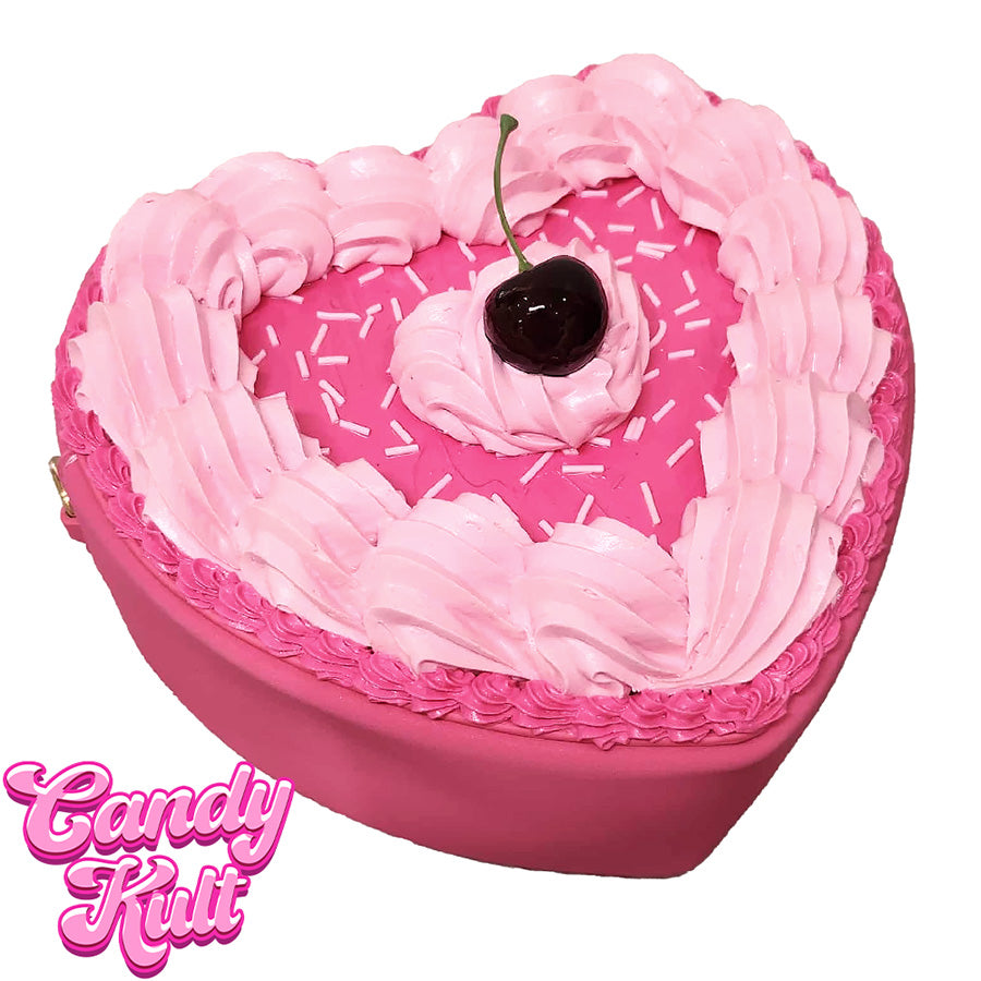 Pink Classic Cherry Cake Candy Kult Convertible Crossbody Bag / Hand Bag