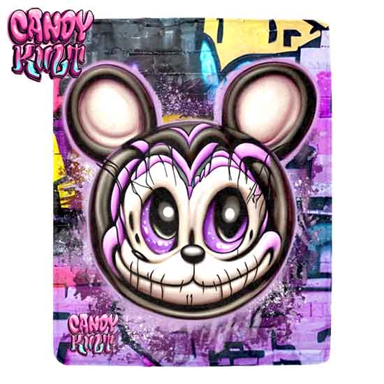 Graffiti Mouse Candy Toons Micro Fleece Blanket - Candy Kult - Candy Cult - Candy Kult Land - Wishbone - Boo Kitty - Panku - Frosti - Toxic Kitten - Hex-Heart - Cult Candy - Cake High Heels - [product_vendor}
