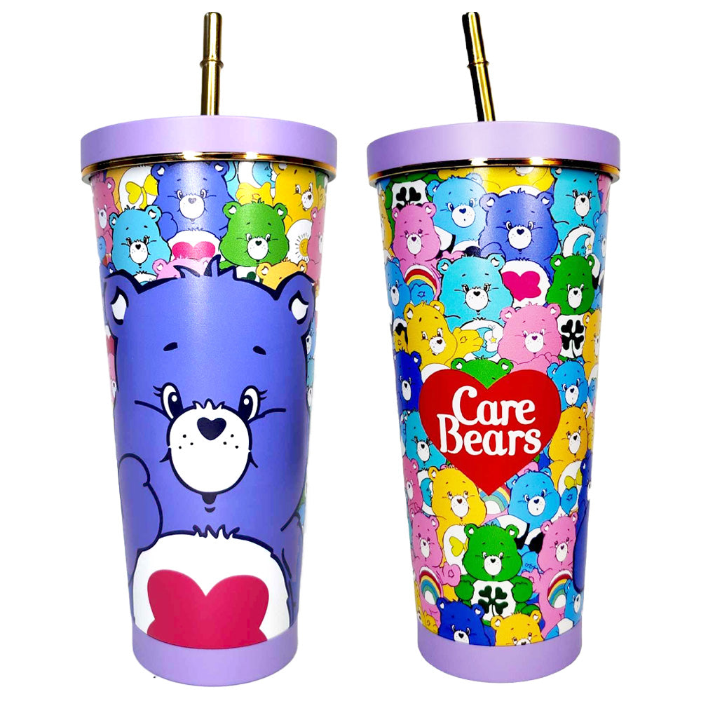 Care Bears Purple Stainless Steel Tumbler With Straw - Candy Kult - Candy Cult - Candy Kult Land - Wishbone - Boo Kitty - Panku - Frosti - Toxic Kitten - Hex-Heart - Cult Candy - Cake High Heels - [product_vendor}