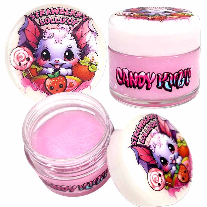 Strawberry Lollipop Candy Kult Sugar Lip Scrub - Candy Kult - Candy Cult - Candy Kult Land - Wishbone - Boo Kitty - Panku - Frosti - Toxic Kitten - Hex-Heart - Cult Candy - Cake High Heels - [product_vendor}