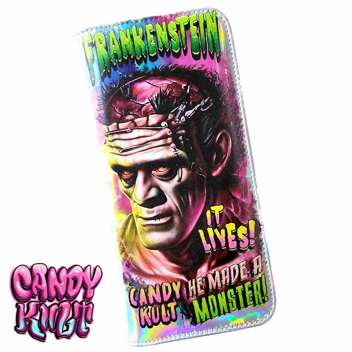 Frankenstein Fright Candy Long Line Wallet - Candy Kult - Candy Cult - Candy Kult Land - Wishbone - Boo Kitty - Panku - Frosti - Toxic Kitten - Hex-Heart - Cult Candy - Cake High Heels - [product_vendor}
