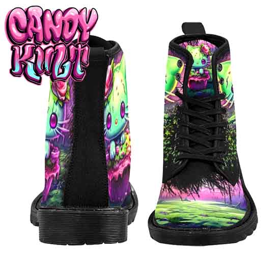 Zombie Kitty Fright Candy Men's Boots - Candy Kult - Candy Cult - Candy Kult Land - Wishbone - Boo Kitty - Panku - Frosti - Toxic Kitten - Hex-Heart - Cult Candy - Cake High Heels - [product_vendor}