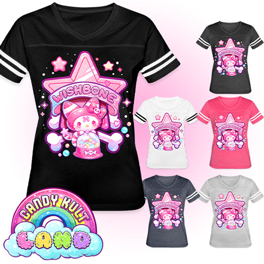 Wishbone Gumball Machine Logo - Candy Kult Land Women’s Vintage Sport T-Shirt - Candy Kult - Candy Cult - Candy Kult Land - Wishbone - Boo Kitty - Panku - Frosti - Toxic Kitten - Hex-Heart - Cult Candy - Cake High Heels - [product_vendor}