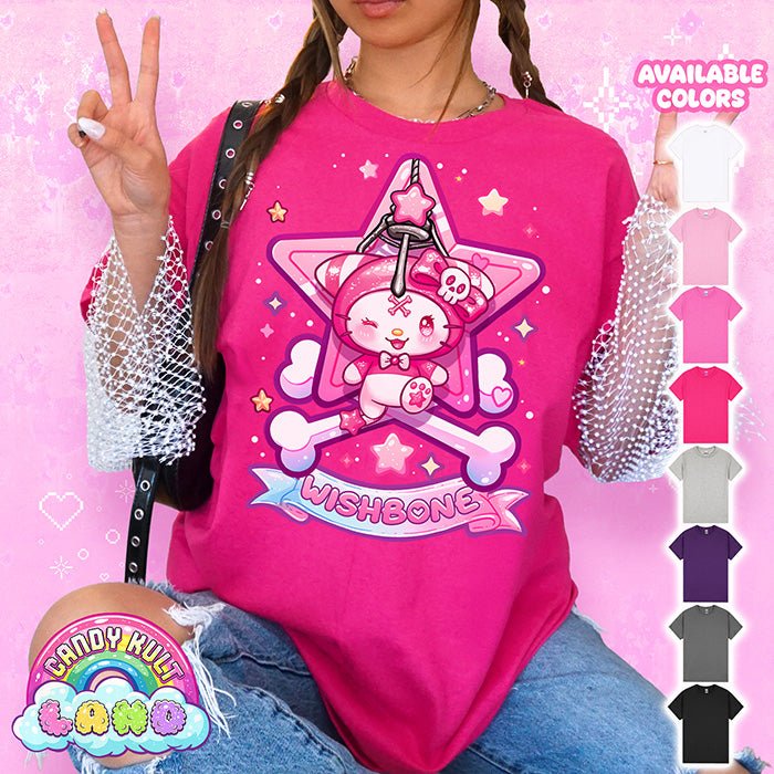 Wishbone Claw Machine - Candy Kult Land Graphic Tee Candy Kult HELICONIA S candy kult land ck land Wishbone Candy Cult - Candy Kult Land - Wishbone - Boo Kitty - Panku - Frosti - Toxic Kitten - Hex - Heart - Cult Candy - Ca