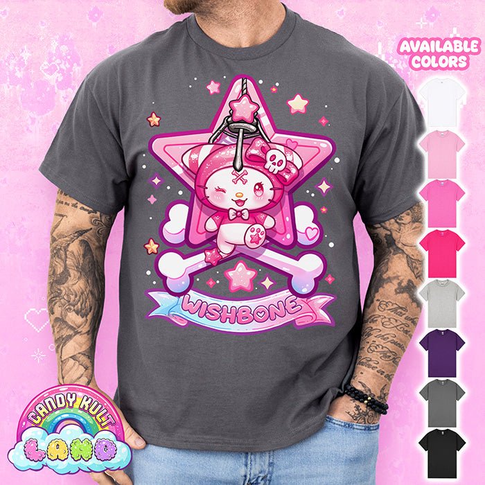 Wishbone Claw Machine - Candy Kult Land Graphic Tee Candy Kult CHARCOAL S candy kult land ck land Wishbone Candy Cult - Candy Kult Land - Wishbone - Boo Kitty - Panku - Frosti - Toxic Kitten - Hex - Heart - Cult Candy - Ca