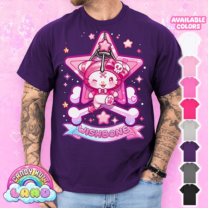 Wishbone Claw Machine - Candy Kult Land Graphic Tee Candy Kult PURPLE S candy kult land ck land Wishbone Candy Cult - Candy Kult Land - Wishbone - Boo Kitty - Panku - Frosti - Toxic Kitten - Hex - Heart - Cult Candy - Ca