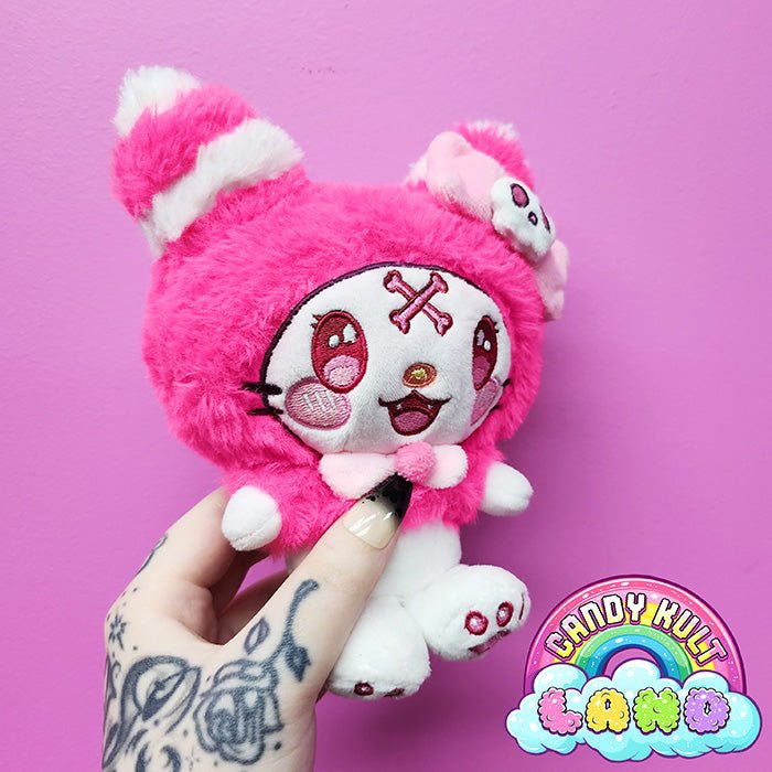 Wishbone Clip - On Plush Charm - Candy Kult Land Candy Kult ck land plush toy plushie Candy Cult - Candy Kult Land - Wishbone - Boo Kitty - Panku - Frosti - Toxic Kitten - Hex - Heart - Cult Candy - Ca