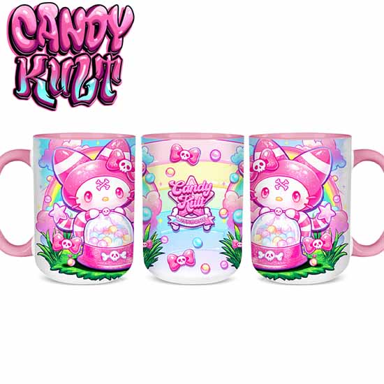 Wishbone Gumball Machine Kawaii Candy Large Mug Candy Kult Wishbone Candy Cult - Candy Kult Land - Wishbone - Boo Kitty - Panku - Frosti - Toxic Kitten - Hex - Heart - Cult Candy - Ca