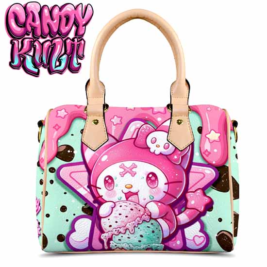 Wishbone Mint Ice Cream Kawaii Candy Beige Boston Crossbody Handbag Candy Kult Bag Crossbody handbag Candy Cult - Candy Kult Land - Wishbone - Boo Kitty - Panku - Frosti - Toxic Kitten - Hex - Heart - Cult Candy - Ca