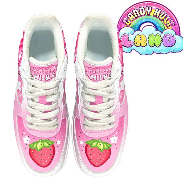 Wishbone Strawberry Milk Candy Kult Kicks Women's Sneakers Candy Kult 36 NOTED ck land Wishbone Candy Cult - Candy Kult Land - Wishbone - Boo Kitty - Panku - Frosti - Toxic Kitten - Hex - Heart - Cult Candy - Ca