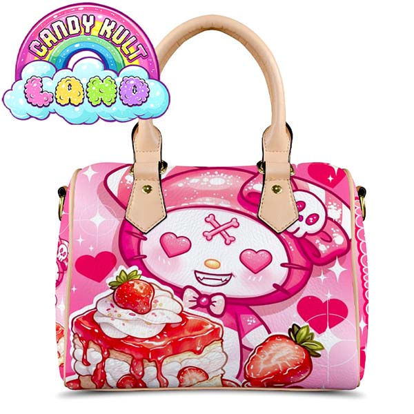 Wishbone Strawberry Shortcake Candy Kult Land Beige Boston Crossbody Handbag Candy Kult Bag candy kult land ck land Candy Cult - Candy Kult Land - Wishbone - Boo Kitty - Panku - Frosti - Toxic Kitten - Hex - Heart - Cult Candy - Ca