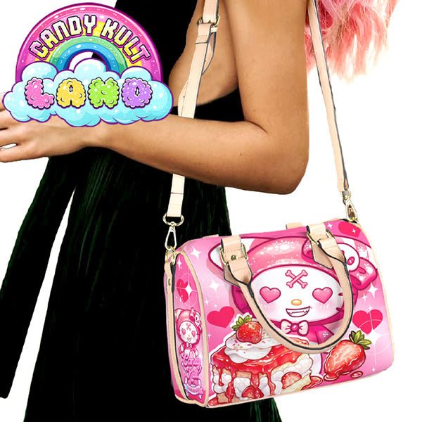 Wishbone Strawberry Shortcake Candy Kult Land Beige Boston Crossbody Handbag Candy Kult Bag candy kult land ck land Candy Cult - Candy Kult Land - Wishbone - Boo Kitty - Panku - Frosti - Toxic Kitten - Hex - Heart - Cult Candy - Ca