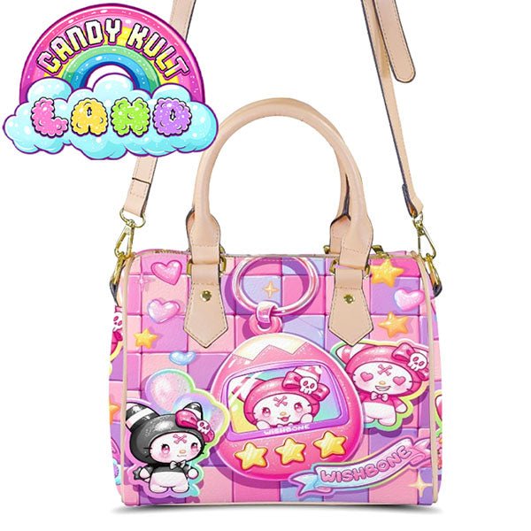 Wishbone Tamagotchi Sticker Wall Candy Kult Land Beige Boston Crossbody Handbag Candy Kult Bag candy kult land ck land Candy Cult - Candy Kult Land - Wishbone - Boo Kitty - Panku - Frosti - Toxic Kitten - Hex - Heart - Cult Candy - Ca