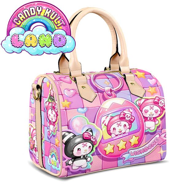 Wishbone Tamagotchi Sticker Wall Candy Kult Land Beige Boston Crossbody Handbag Candy Kult Bag candy kult land ck land Candy Cult - Candy Kult Land - Wishbone - Boo Kitty - Panku - Frosti - Toxic Kitten - Hex - Heart - Cult Candy - Ca