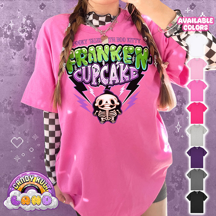 Franken Cupcake Frosti Skeleton - Candy Kult Land Graphic Tee