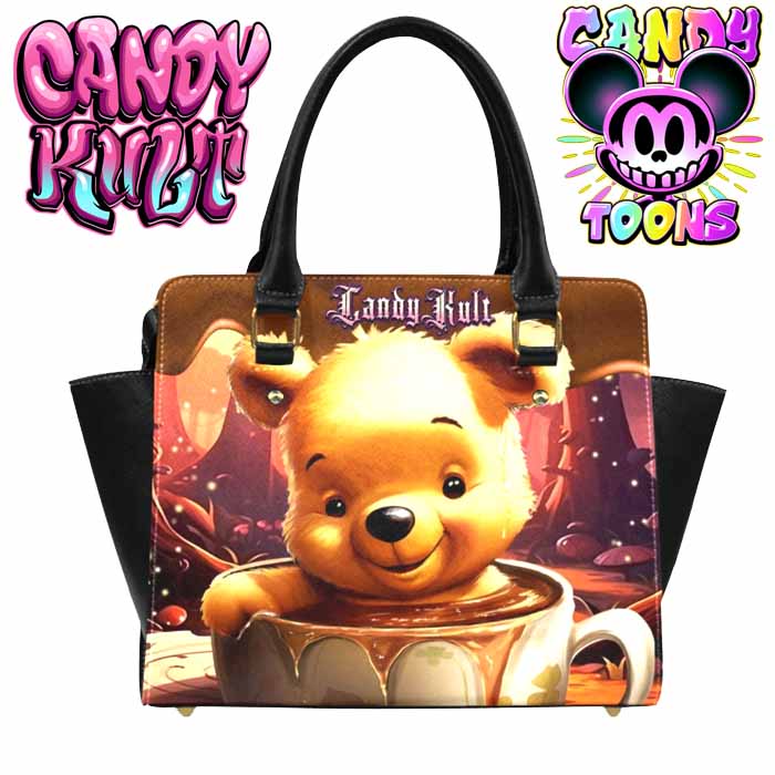 Winnie Coffee Candy Toons Convertible Crossbody Handbag - Candy Kult - Candy Cult - Candy Kult Land - Wishbone - Boo Kitty - Panku - Frosti - Toxic Kitten - Hex-Heart - Cult Candy - Cake High Heels - [product_vendor}