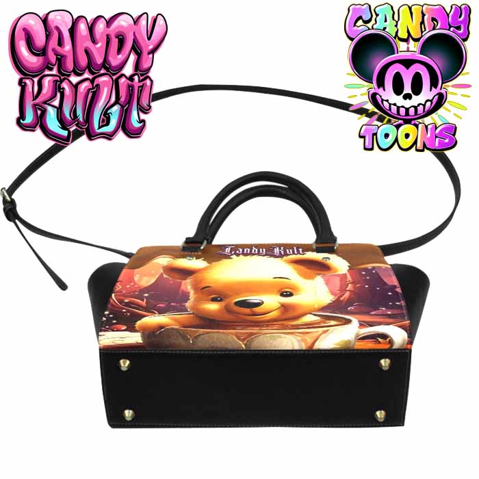 Winnie Coffee Candy Toons Convertible Crossbody Handbag - Candy Kult - Candy Cult - Candy Kult Land - Wishbone - Boo Kitty - Panku - Frosti - Toxic Kitten - Hex-Heart - Cult Candy - Cake High Heels - [product_vendor}