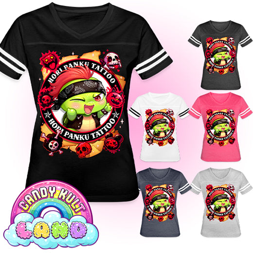 Hori Panku Tattoo - Candy Kult Land Women’s Vintage Sport T-Shirt - Candy Kult - Candy Cult - Candy Kult Land - Wishbone - Boo Kitty - Panku - Frosti - Toxic Kitten - Hex-Heart - Cult Candy - Cake High Heels - [product_vendor}