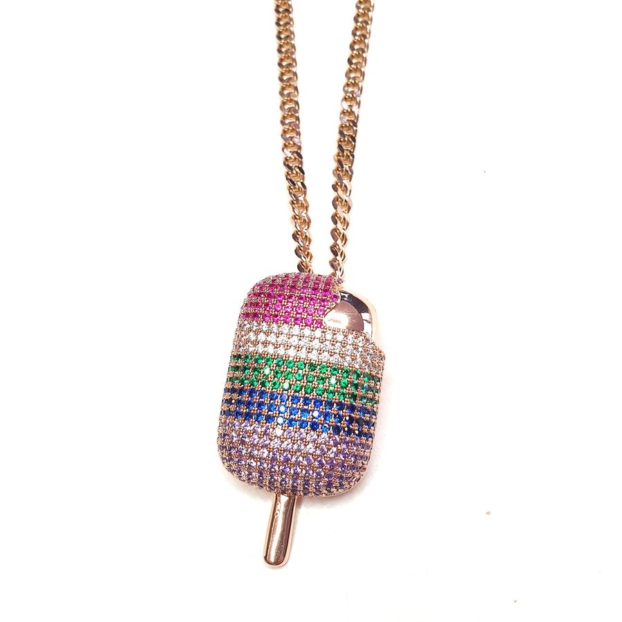 Popsicle 18K Rose Gold Necklace - Candy Kult - Candy Cult - Candy Kult Land - Wishbone - Boo Kitty - Panku - Frosti - Toxic Kitten - Hex-Heart - Cult Candy - Cake High Heels - [product_vendor}