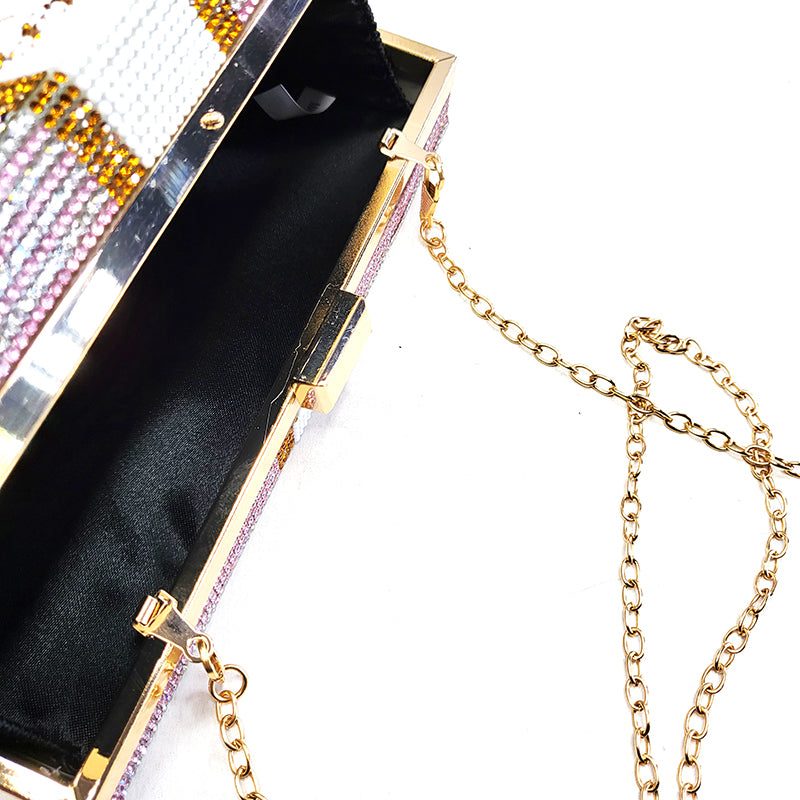 Bubblegum Bills Crystalized Clutch Purse / Crossbody - Candy Kult - Candy Cult - Candy Kult Land - Wishbone - Boo Kitty - Panku - Frosti - Toxic Kitten - Hex-Heart - Cult Candy - Cake High Heels - [product_vendor}