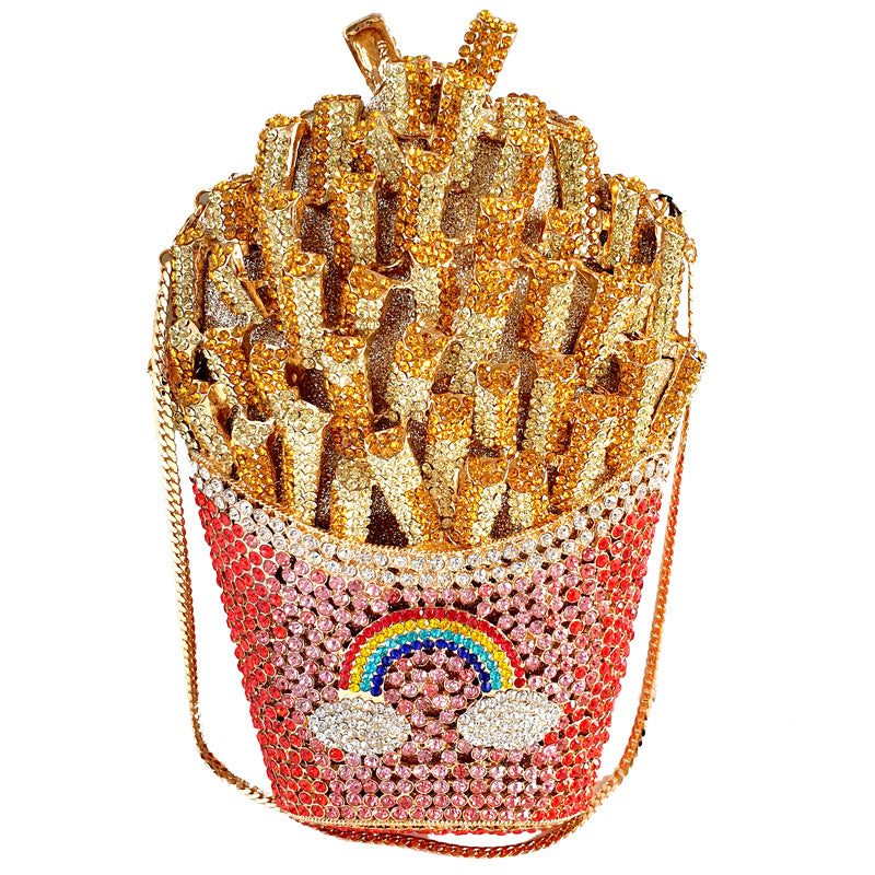 Fries Crystalized Clutch Purse - Candy Kult - Candy Cult - Candy Kult Land - Wishbone - Boo Kitty - Panku - Frosti - Toxic Kitten - Hex-Heart - Cult Candy - Cake High Heels - [product_vendor}