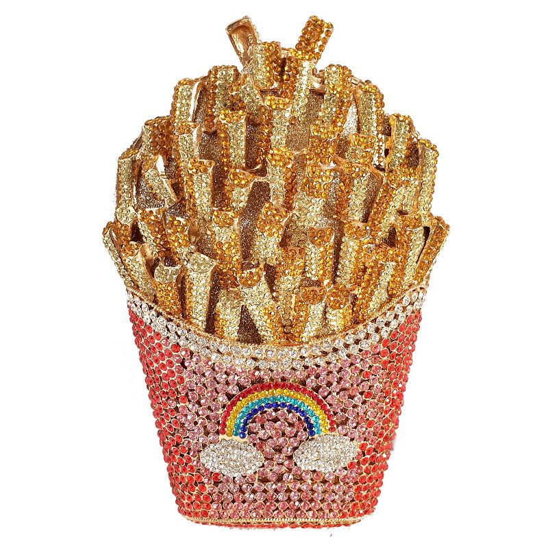Fries Crystalized Clutch Purse - Candy Kult - Candy Cult - Candy Kult Land - Wishbone - Boo Kitty - Panku - Frosti - Toxic Kitten - Hex-Heart - Cult Candy - Cake High Heels - [product_vendor}