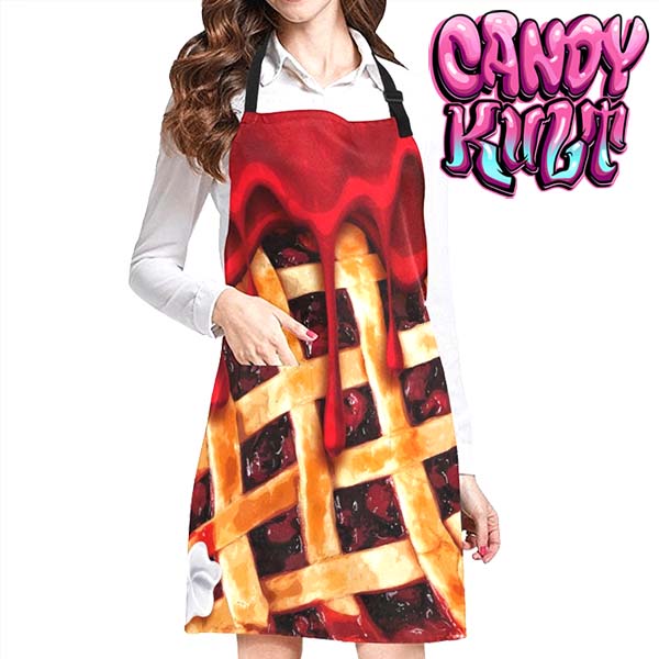 Oh My Cherry Pie Candy Kult Apron - Candy Kult - Candy Cult - Candy Kult Land - Wishbone - Boo Kitty - Panku - Frosti - Toxic Kitten - Hex-Heart - Cult Candy - Cake High Heels - [product_vendor}