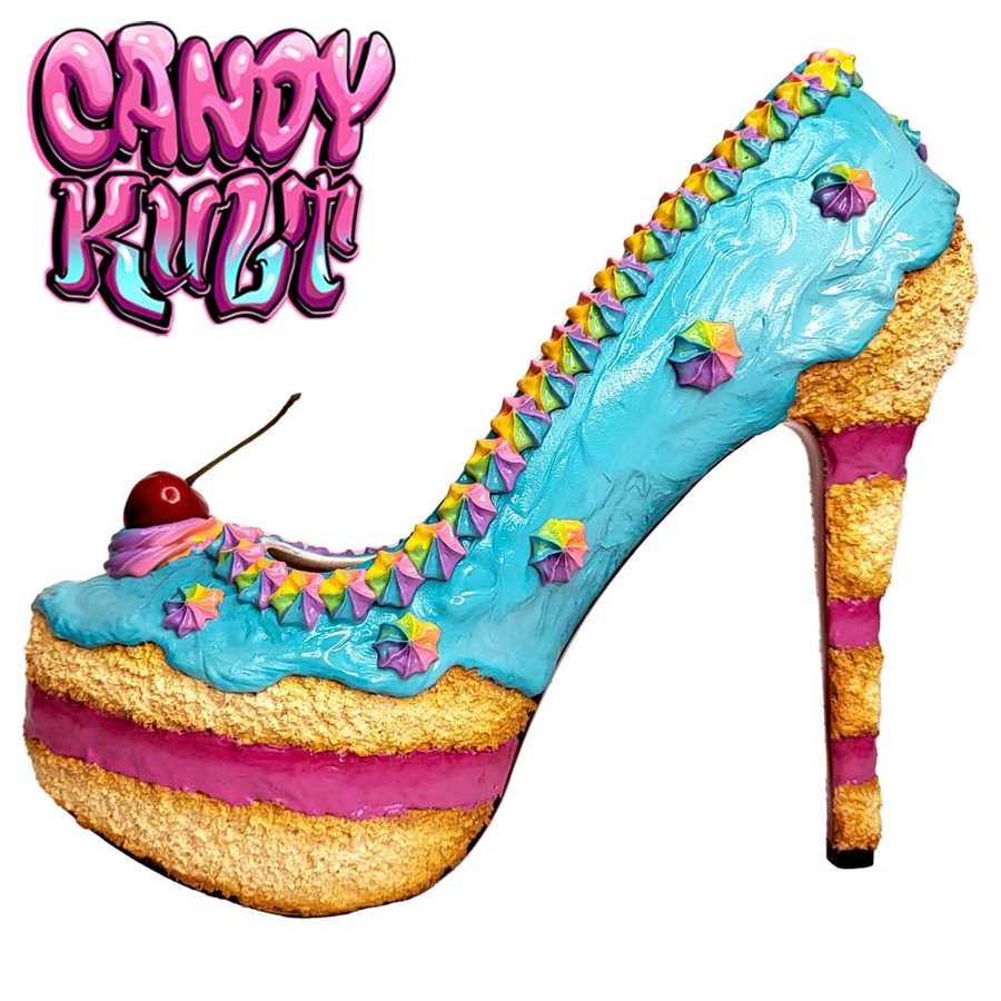 Layered Celebration Cake High Heel Shoes - Candy Kult - Candy Cult - Candy Kult Land - Wishbone - Boo Kitty - Panku - Frosti - Toxic Kitten - Hex-Heart - Cult Candy - Cake High Heels - [product_vendor}
