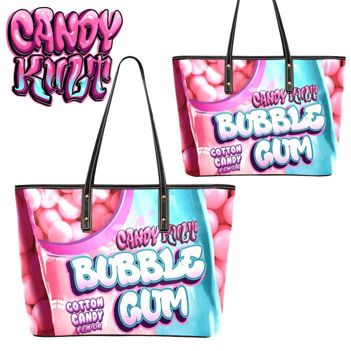 Cotton Candy Bubble Gum Candy Kult Large Tote Bag - Candy Kult - Candy Cult - Candy Kult Land - Wishbone - Boo Kitty - Panku - Frosti - Toxic Kitten - Hex-Heart - Cult Candy - Cake High Heels - [product_vendor}