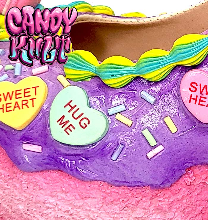 Candy Hearts Cake High Heel Shoes - Candy Kult - Candy Cult - Candy Kult Land - Wishbone - Boo Kitty - Panku - Frosti - Toxic Kitten - Hex-Heart - Cult Candy - Cake High Heels - [product_vendor}