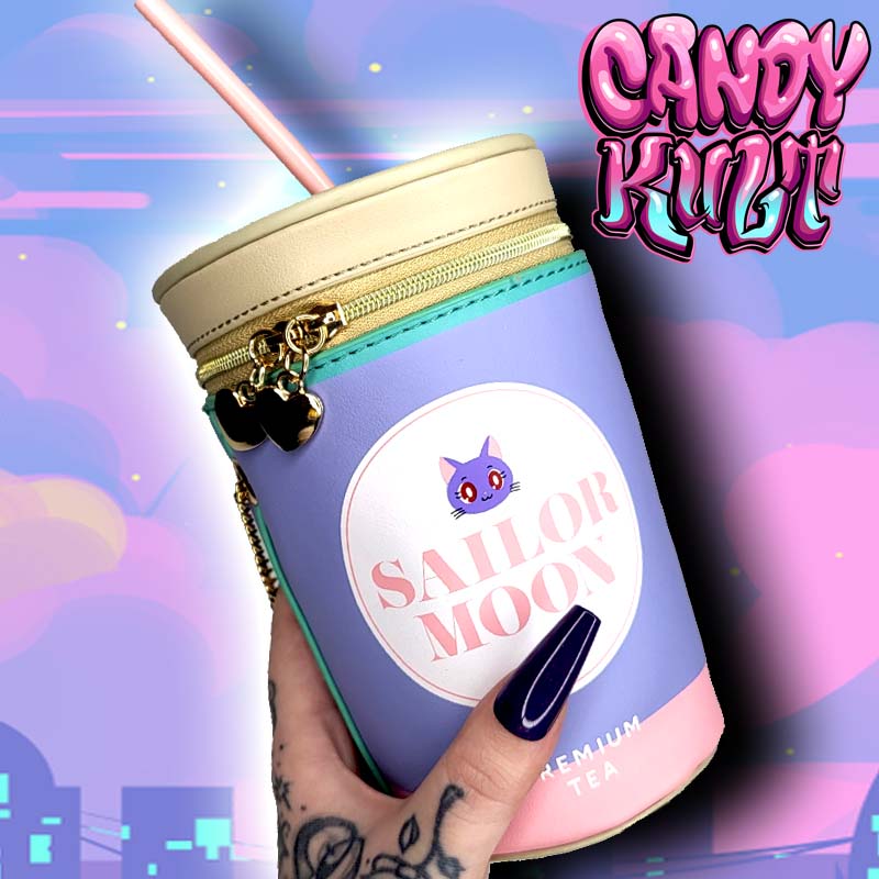 Sailor Moon Tea Sipper Crossbody Bag - Candy Kult - Candy Cult - Candy Kult Land - Wishbone - Boo Kitty - Panku - Frosti - Toxic Kitten - Hex-Heart - Cult Candy - Cake High Heels - [product_vendor}