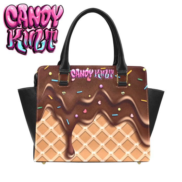 Chocolate Ice Cream Candy Kult Convertible Crossbody Handbag - Candy Kult - Candy Cult - Candy Kult Land - Wishbone - Boo Kitty - Panku - Frosti - Toxic Kitten - Hex-Heart - Cult Candy - Cake High Heels - [product_vendor}