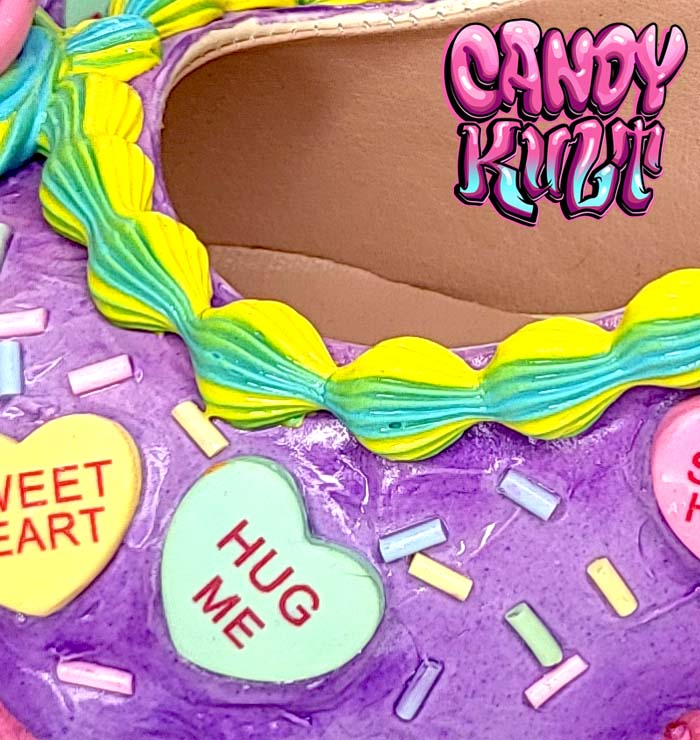 Candy Hearts Cake High Heel Shoes - Candy Kult - Candy Cult - Candy Kult Land - Wishbone - Boo Kitty - Panku - Frosti - Toxic Kitten - Hex-Heart - Cult Candy - Cake High Heels - [product_vendor}