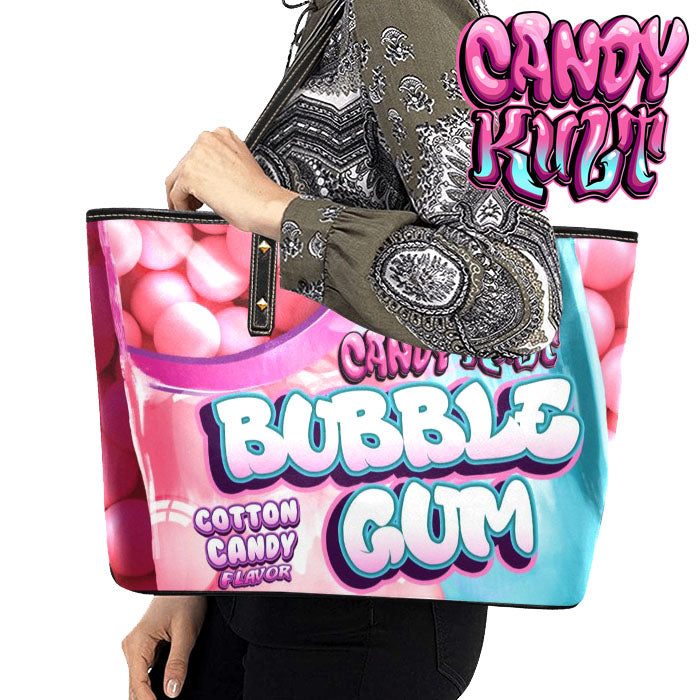 Cotton Candy Bubble Gum Candy Kult Large Tote Bag - Candy Kult - Candy Cult - Candy Kult Land - Wishbone - Boo Kitty - Panku - Frosti - Toxic Kitten - Hex-Heart - Cult Candy - Cake High Heels - [product_vendor}
