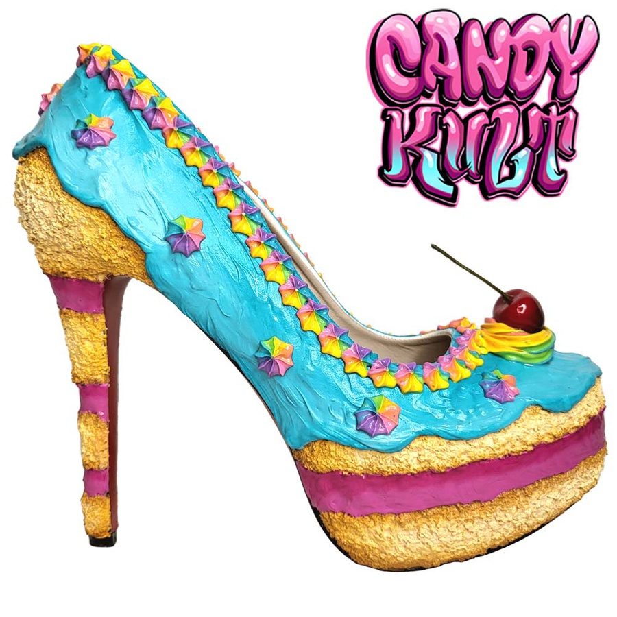 Layered Celebration Cake High Heel Shoes - Candy Kult - Candy Cult - Candy Kult Land - Wishbone - Boo Kitty - Panku - Frosti - Toxic Kitten - Hex-Heart - Cult Candy - Cake High Heels - [product_vendor}