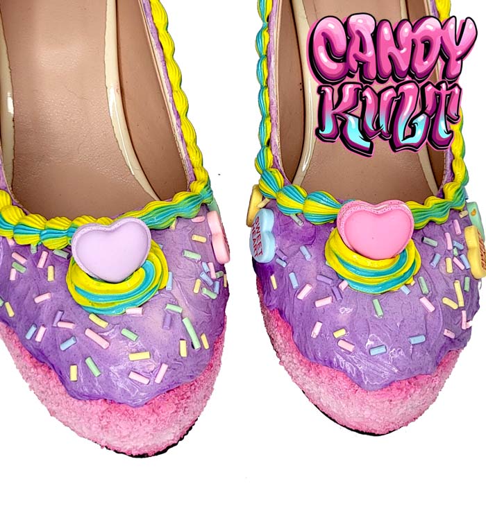 Candy Hearts Cake High Heel Shoes - Candy Kult - Candy Cult - Candy Kult Land - Wishbone - Boo Kitty - Panku - Frosti - Toxic Kitten - Hex-Heart - Cult Candy - Cake High Heels - [product_vendor}