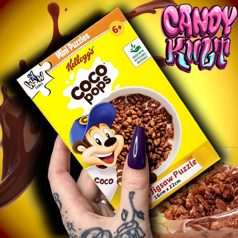 Coco Pops Cereal Box 50pc Mini Puzzle - Candy Kult - Candy Cult - Candy Kult Land - Wishbone - Boo Kitty - Panku - Frosti - Toxic Kitten - Hex-Heart - Cult Candy - Cake High Heels - [product_vendor}