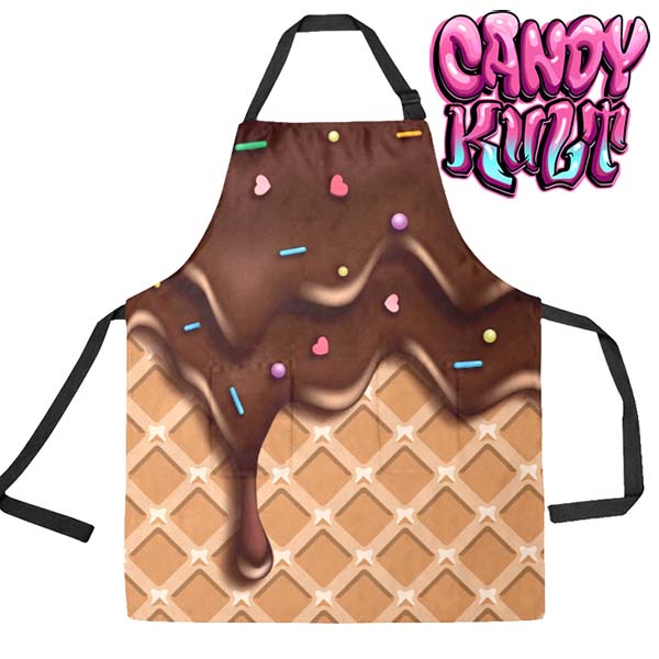 Chocolate Ice Cream Candy Kult Apron - Candy Kult - Candy Cult - Candy Kult Land - Wishbone - Boo Kitty - Panku - Frosti - Toxic Kitten - Hex-Heart - Cult Candy - Cake High Heels - [product_vendor}